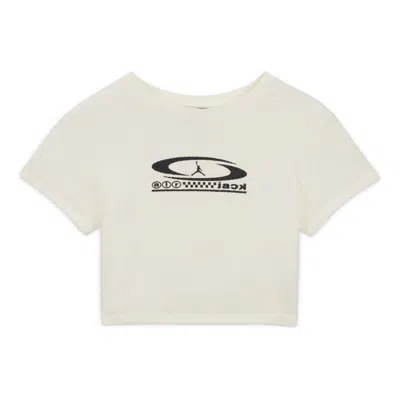 AIR JORDAN (WMNS) AIR JORDAN X TRAVIS SCOTT CROPPED T-SHIRT 'SAIL'