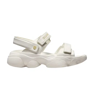 Pre-owned Air Jordan Wmns Jordan Deja Sandal 'sail Metallic Gold' In White