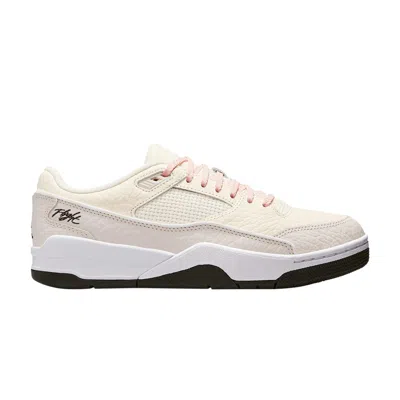 Pre-owned Air Jordan Wmns Jordan Flight Court 'coconut Milk Black' | Cream | Women's Size 8.5 In White