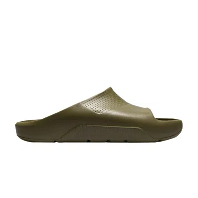 Pre-owned Air Jordan Wmns Jordan Post Slide 'medium Olive' | Green | Women's Size 8