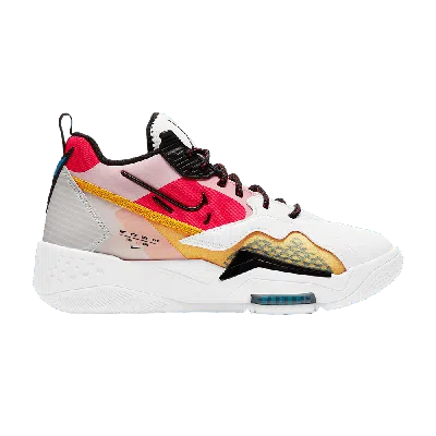 Pre-owned Air Jordan Wmns Jordan Zoom '92 'white Siren Red University Gold'