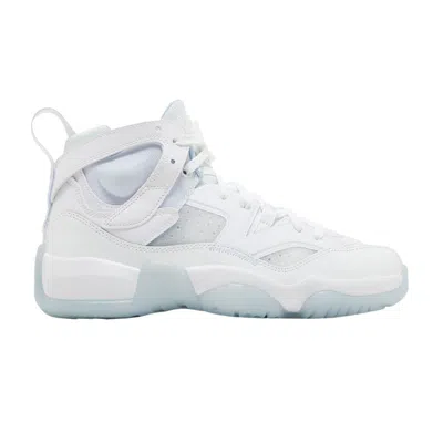 Pre-owned Air Jordan Wmns Jumpman Two Trey 'columbia' In White