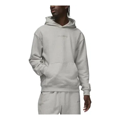 Air Jordan Wordmark Fleece Hoodie 'grey' In Gray