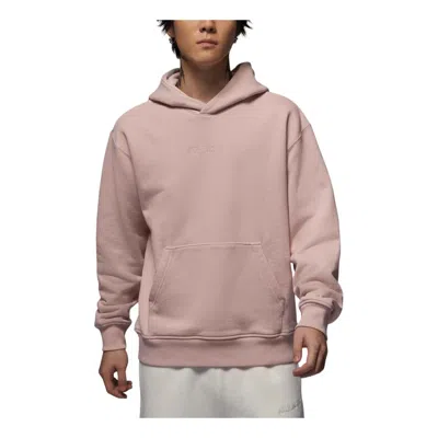 Air Jordan Wordmark Fleece Pullover Hoodie Asia Sizing 'pink Oxford'