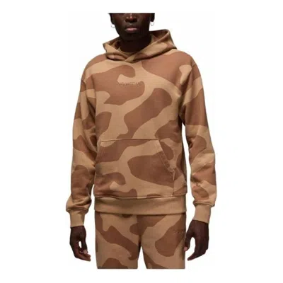 Air Jordan Wordmark Hoodie 'camo' In Brown