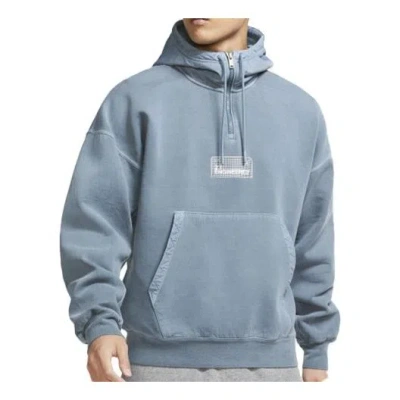 Air Jordan Woven Knit Casual Sports Pullover Blue In Gray