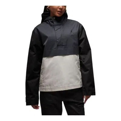 Air Jordan X A Ma Maniere Anorak Jacket 'dark Smoke Grey' In Black