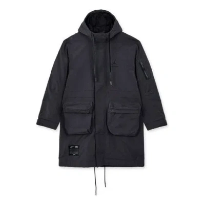 Air Jordan X A Ma Maniere Hooded Trench Coat Asia Sizing 'grey' In Blue
