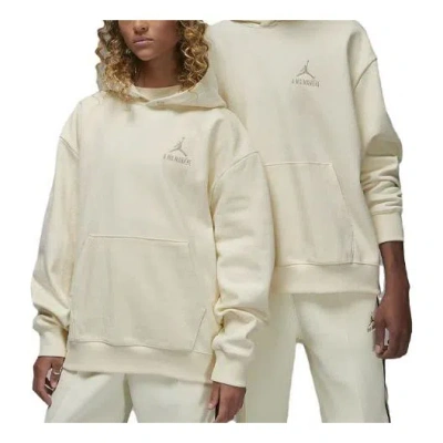 Air Jordan X A Ma Maniere Jacquard Hoodie 'white' In Neutral