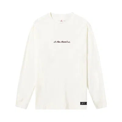 Pre-owned Air Jordan X A Ma Maniere Long-sleeve Tee 'sail' In Cream