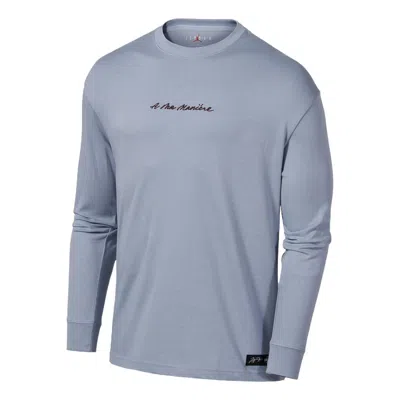 Air Jordan X A Ma Maniere Ss22 Long Sleeve T-shirt 'light Blue'