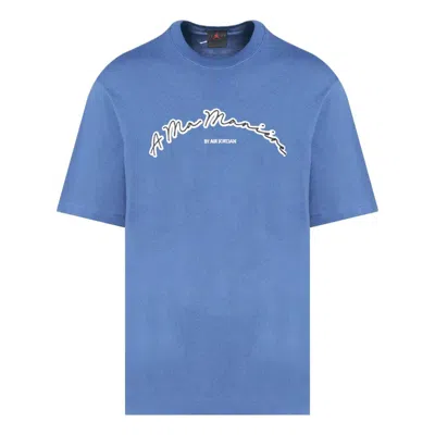 Air Jordan X A Ma Maniere T-shirt Aisa Sizing 'mystic Navy' In Blue