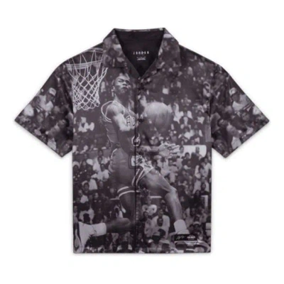 Air Jordan X A Ma Maniere T-shirt Asia Sizing 'black Grey' In Gray