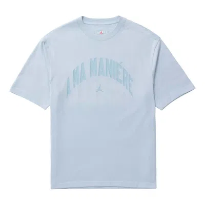 Air Jordan X A Ma Maniere T-shirt 'light Armory Blue'
