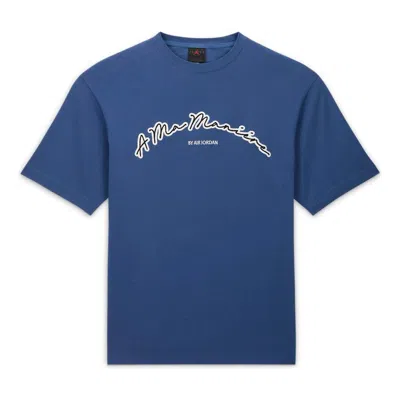 Air Jordan X A Ma Maniere T-shirt 'mystic Navy' In Blue