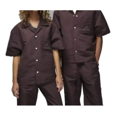 Air Jordan X A Ma Maniere Warm-up Shirt 'mahogany' In Brown