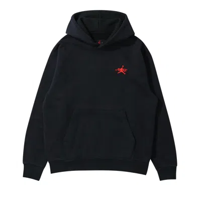 Pre-owned Air Jordan X Awake Ny Fleece Hoodie 'black/sail/university Red'