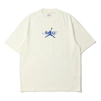 Air Jordan X Awake Ny T-shirt 'sail Game Royal'