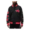 Air Jordan X Awake Ny Varsity Jacket 'black University Red'