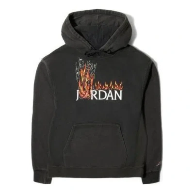 Air Jordan X Cactus Jack By Travis Scott Mj Fleece Hoodie 'black'