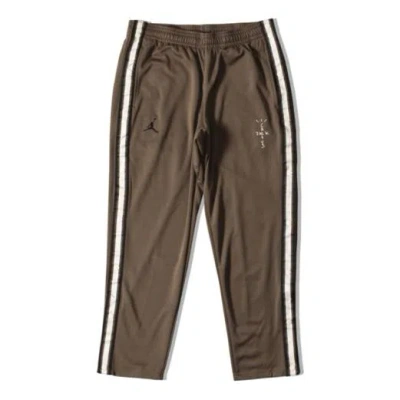 Air Jordan X Cactus Jack By Travis Scott Mj Track Pant 'palomino Black' In Green