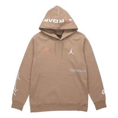 Air Jordan X Clot Crossover Logo Printing Sports Pullover Us Edition In Brown