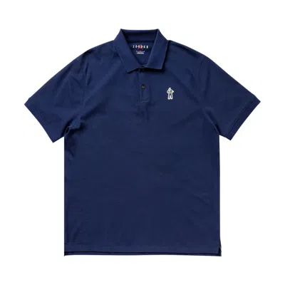 Pre-owned Air Jordan X Eastside Golf Polo Shirt 'navy' In Blue