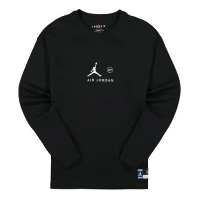 Air Jordan X Fragment Long-sleeve T-shirt 'black/reflective Silver'