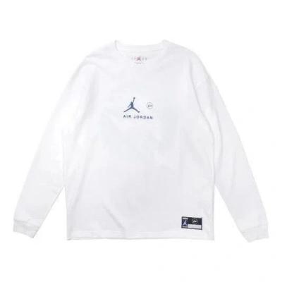 Air Jordan X Fragment Long-sleeve T-shirt 'platinum Tint' In White