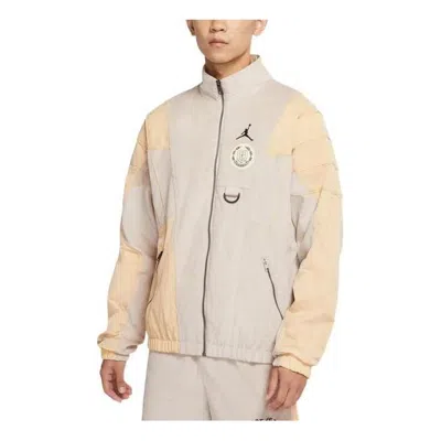AIR JORDAN AIR JORDAN X HTG CROSSOVER CONTRAST COLOR STITCHING LOGO STAND COLLAR JACKET US EDITION