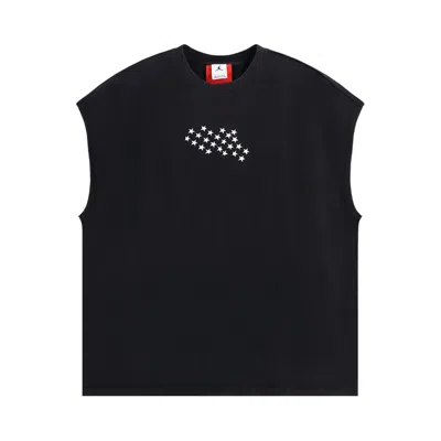 Pre-owned Air Jordan X Ih Cut-off T-shirt 'black' | Men's Size Xxl