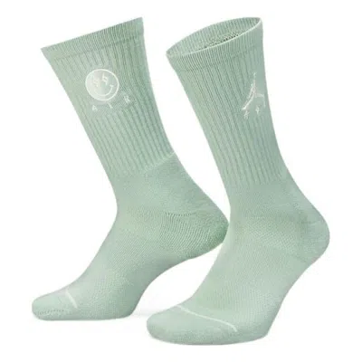 Air Jordan X J Balvin Celestine Crew Socks 'green'