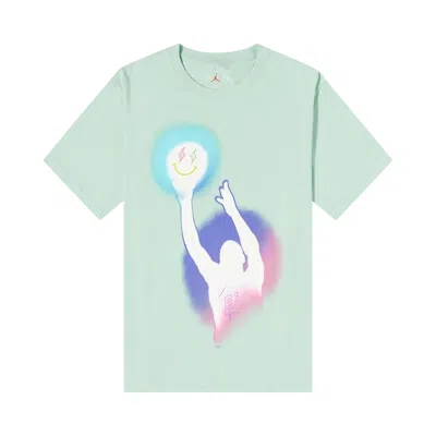 Pre-owned Air Jordan X J Balvin T-shirt 'enamel Green'