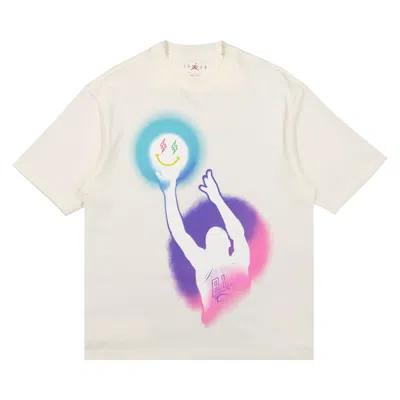 Pre-owned Air Jordan X J Balvin T-shirt 'sail' In White