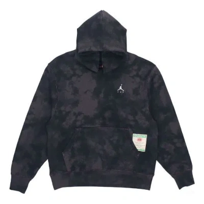 Air Jordan X J Balvin Tie Dye Hoodie 'dark Grey' In Black