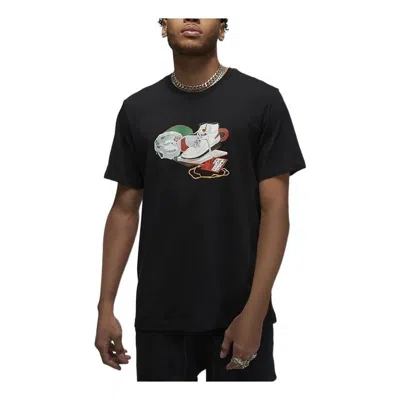Air Jordan X Jacob Artist Series T-shirt 'black White'