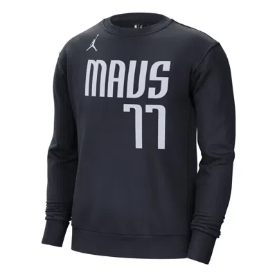 Air Jordan X Nba 23/24 Dallas Mavericks Sweatshirts 'luka Doni 77' In Black