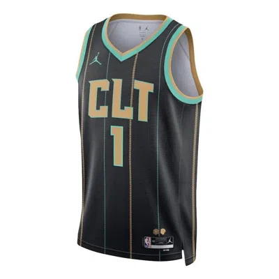 Air Jordan X Nba Charlotte Hornets 22-23 Statement Swingman Jersey 'lamelo Ball 1' In Gray