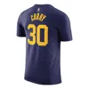 Air Jordan X Nba Golden State Warriors Statement Edition T-shirt 'stephen Curry 30' In Blue