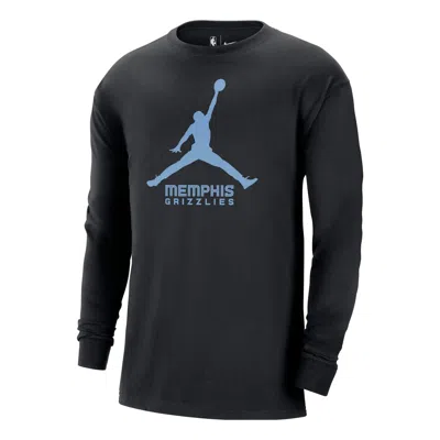 Air Jordan X Nba Memphis Grizzlies Essential Long-sleeve T-shirt 'black'