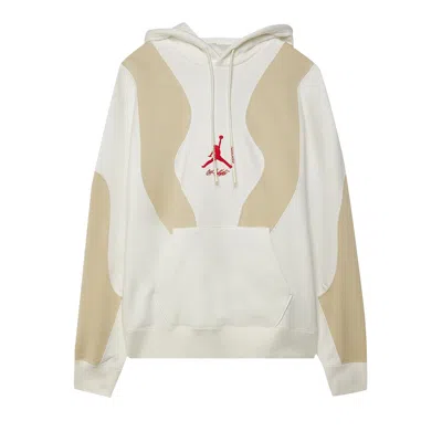 Pre-owned Air Jordan X Off-white Hoodie (asia Sizing) 'sail White/university Red'