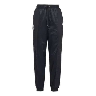 Air Jordan X Paris Saint-germain Crossover Loose Sports Long Pants In Black