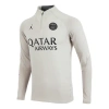 Air Jordan X Paris Saint-germain Dri-fit Knit Soccer Drill Top 'stone' In White
