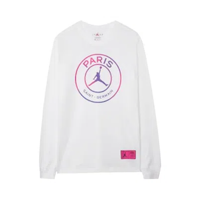 Pre-owned Air Jordan X Paris Saint-germain Long-sleeve Tee 'white' | Men's Size Xl