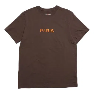 Air Jordan X Paris Saint-germain T-shirt 'palomino' In Brown