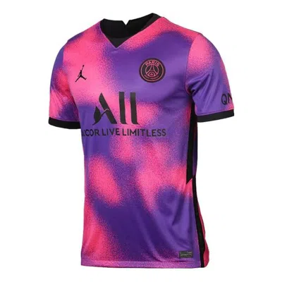 Air Jordan X Psg 20/21 Stadium Fourth Soccer Jersey 'hyper Pink' In Purple