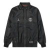 Air Jordan X Psg Crossover Alphabet Printing Long Sleeves Zipper Jacket Black