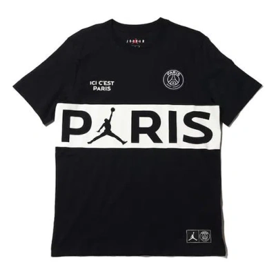 Air Jordan X Psg Crossover Paris Saint-germain Short Sleeve 'black White'