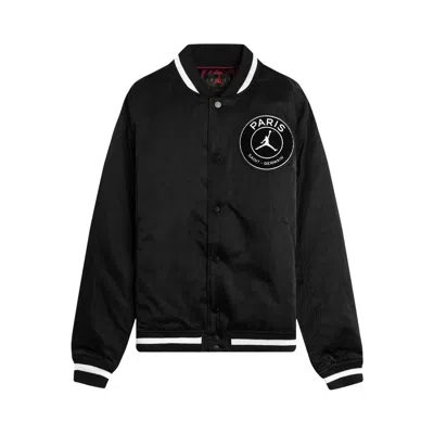 Pre-owned Air Jordan X Psg Varsity Jacket 'black/bordeaux/gold/white'