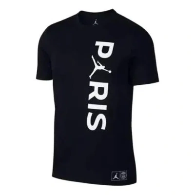 Air Jordan X Psg Word Mark T-shirts 'black'